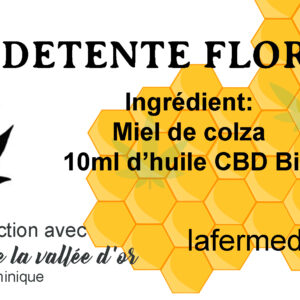 Miel de colza avec 10ml d'huile CBD