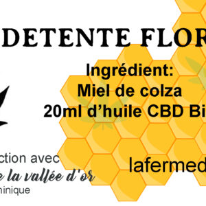 Miel de colza avec 20ml d'huile CBD