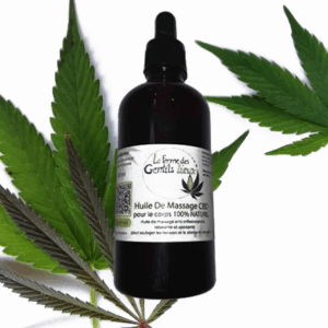 Huile de massage au chanvre CBD 100% Naturel